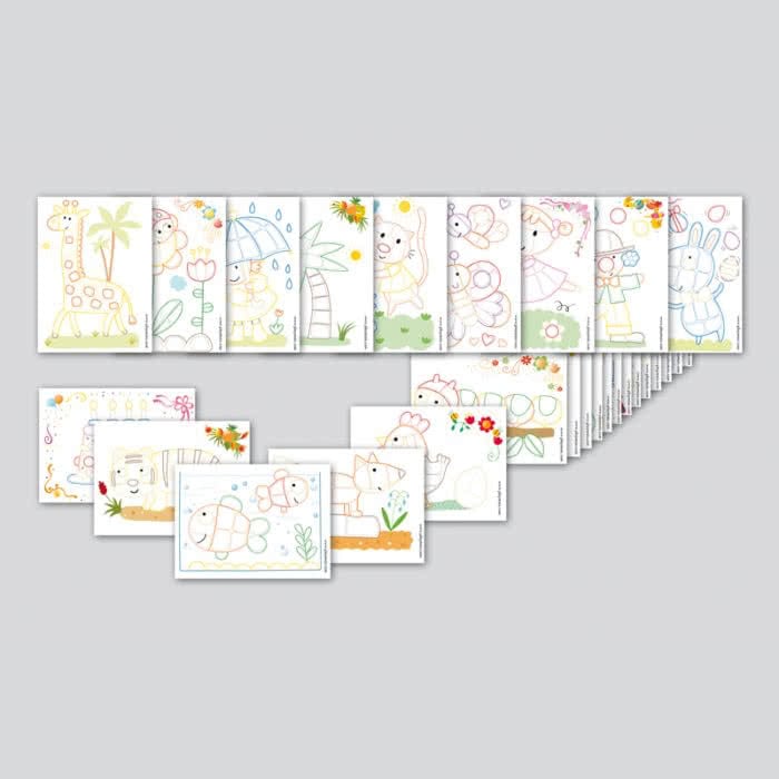 PlayMais Card Set coloured